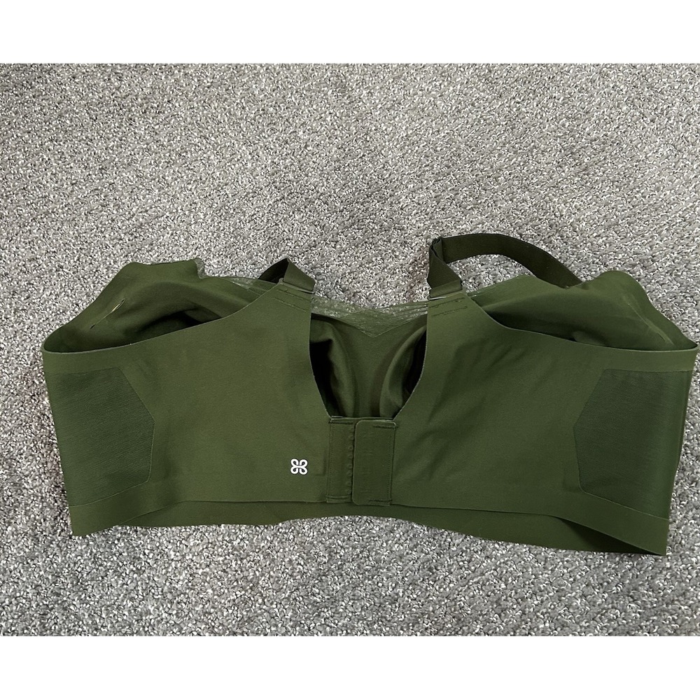 Honeylove Crossover V-Neck Bra Wireless Removable Pads ~ 2X Olive Green - Picture 4 of 8